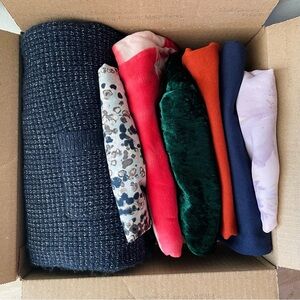 Mystery Bundle of 7 Women’s Clothing Items | Blouse, Cardigan, PJ Shorts, Tanks